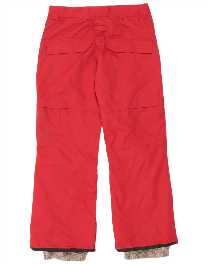 Calças de esqui masculinas DC poliéster vermelho médio