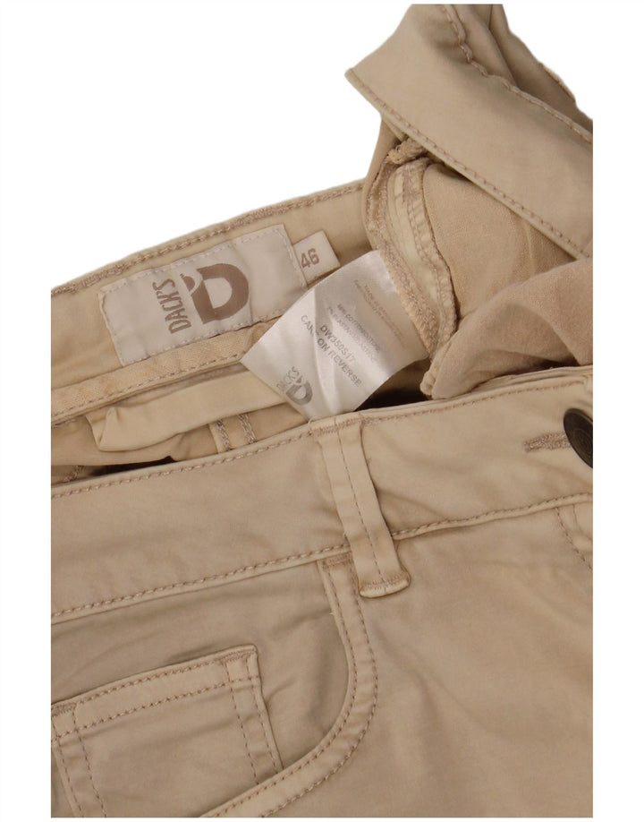 Shorts feminino casual DACK'S IT 46 grande W32 algodão bege