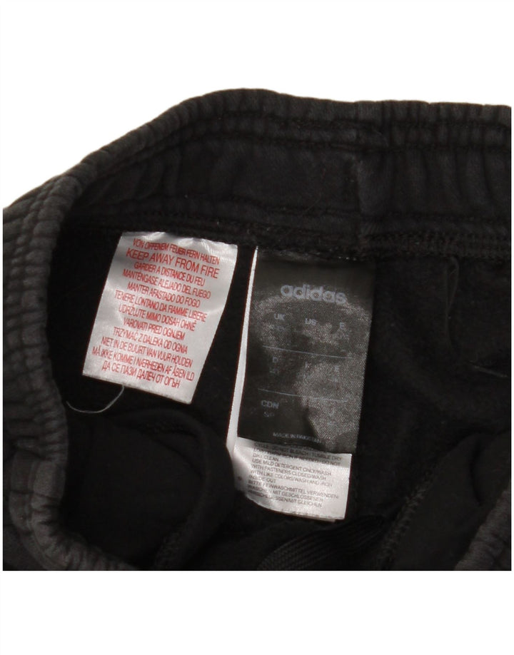 ADIDAS Meninos Calças de Treino Joggers 9-10 Anos Algodão Preto