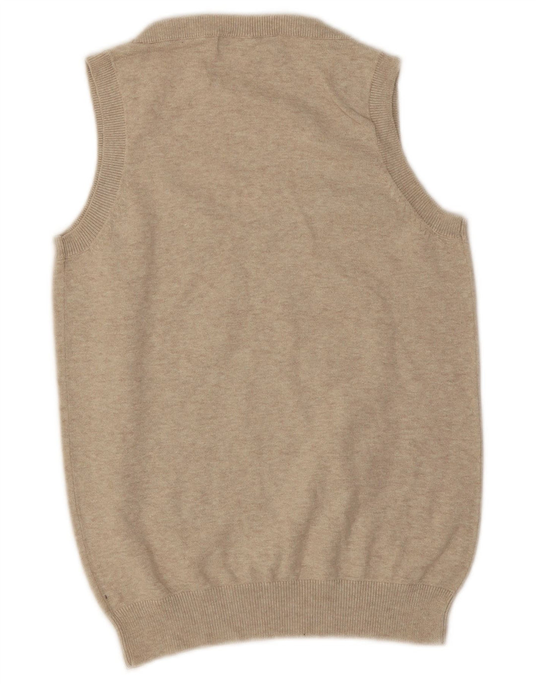 Zara Womens Vest Tank Top UK 12 Médio Bege Salpicado