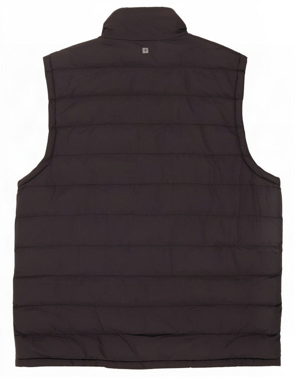 Mountain Warehouse Mens Padded Gilet UK 40 Large Black Nylon