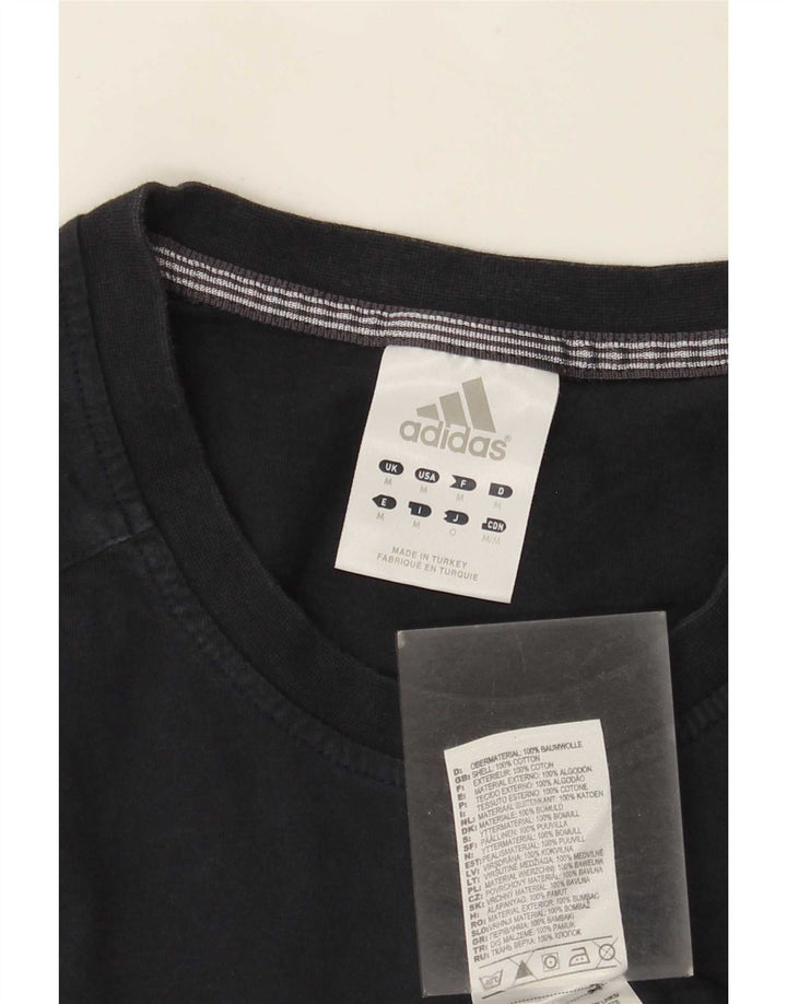 Adidas Camiseta Masculina Graphic Top Médio Algodão Azul Marinho