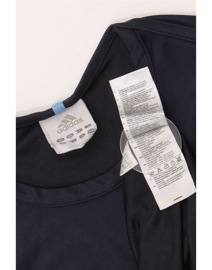 Adidas Mens Colete Top Grande Poliéster Azul Marinho