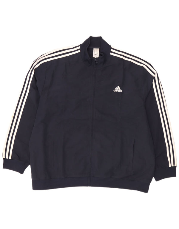 Adidas Mens Treino Top Jacket 2XL Poliéster Azul Marinho