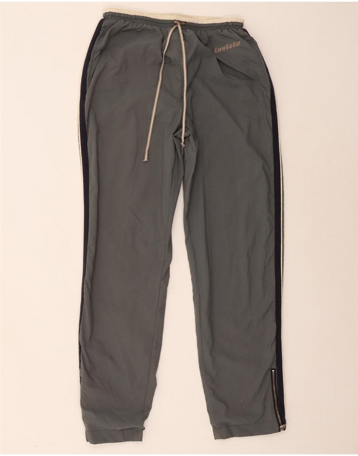 Calça de treino feminina Invicta UK 16 grande cinza poliamida