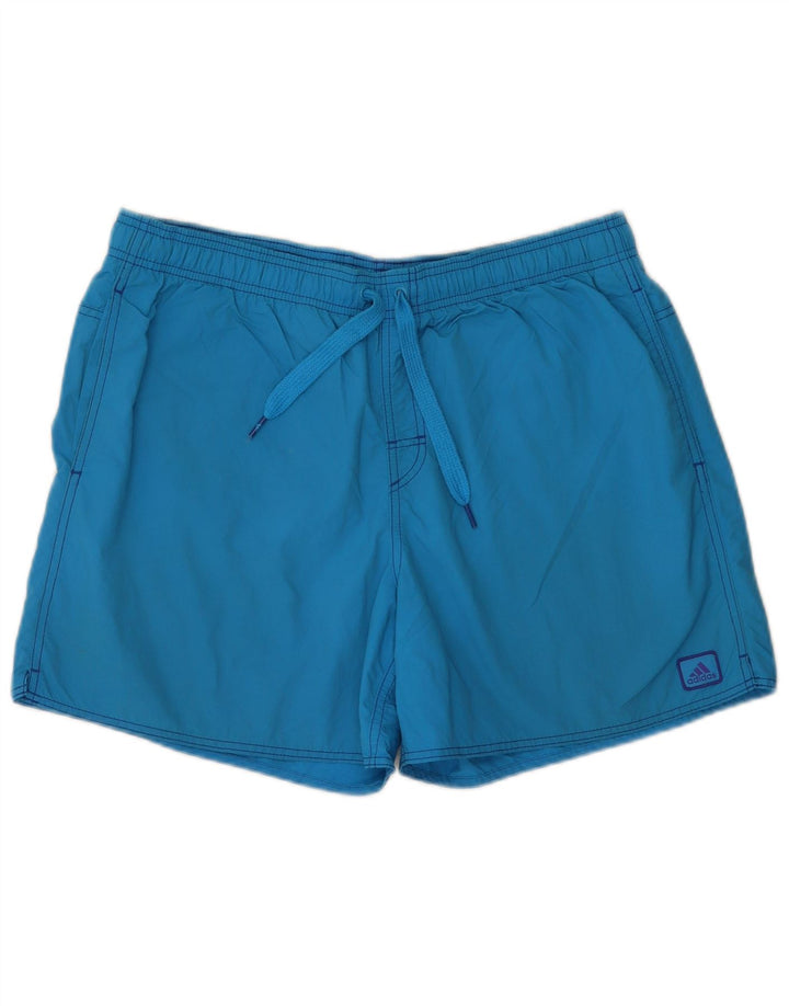 Shorts de natação masculino Adidas grande azul nylon