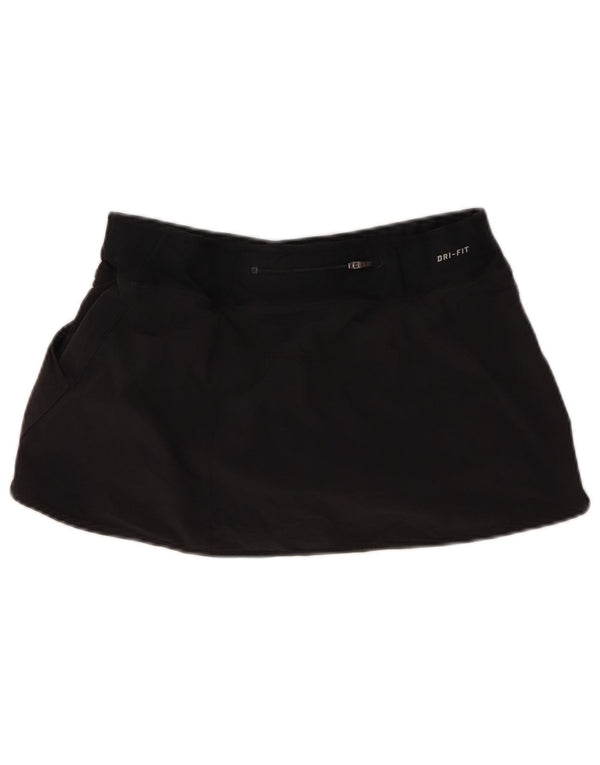 Nike Womens Dri Fit Skort UK 14 Médio Preto Poliéster
