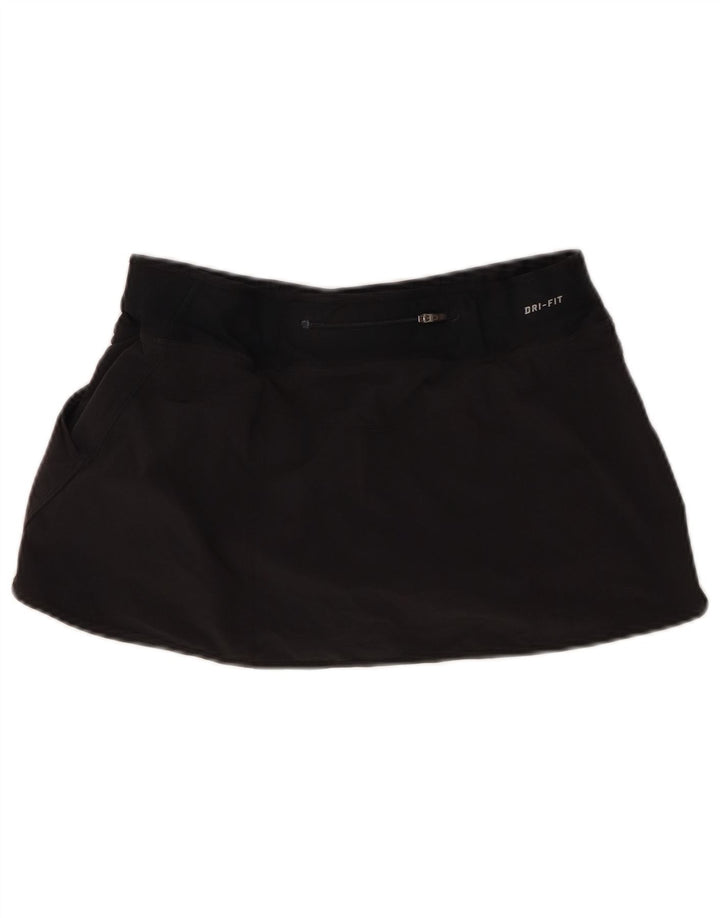Nike Womens Dri Fit Skort UK 14 Médio Preto Poliéster