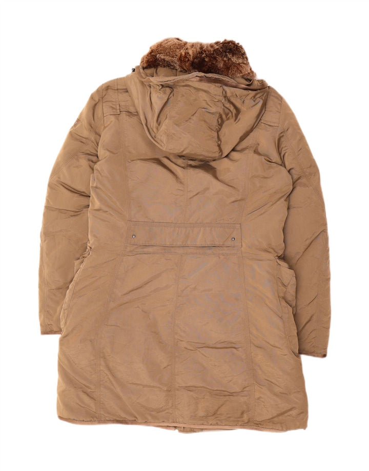 PEUTEREY Casaco feminino acolchoado com capuz IT 48 XL Bege Poliamida