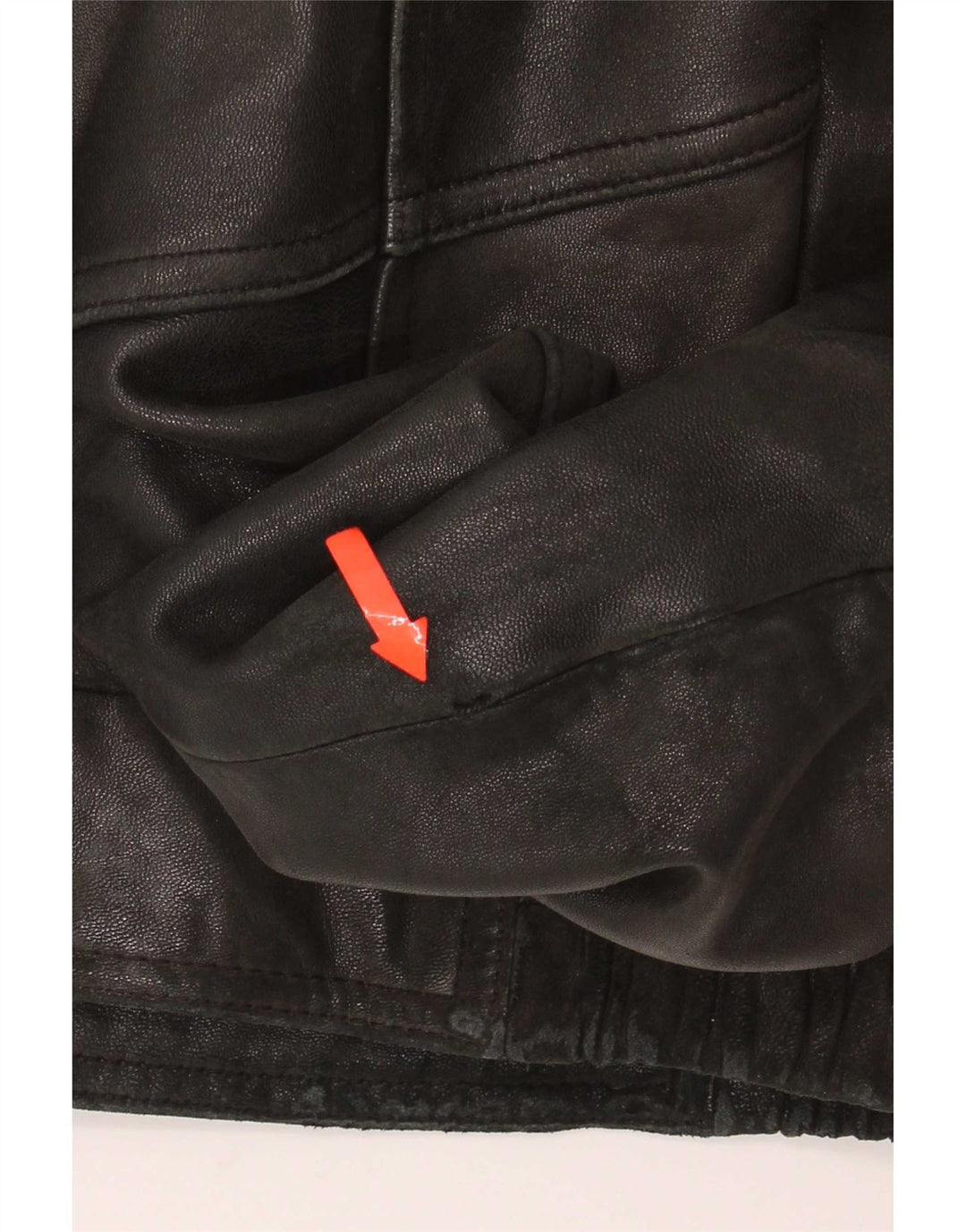 Jaqueta de couro masculina Itallo UK 40 grande preta