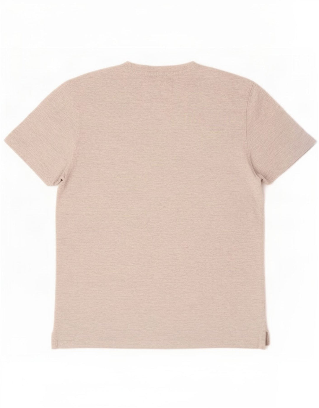 Camiseta masculina Crew Clothing Top algodão cinza médio