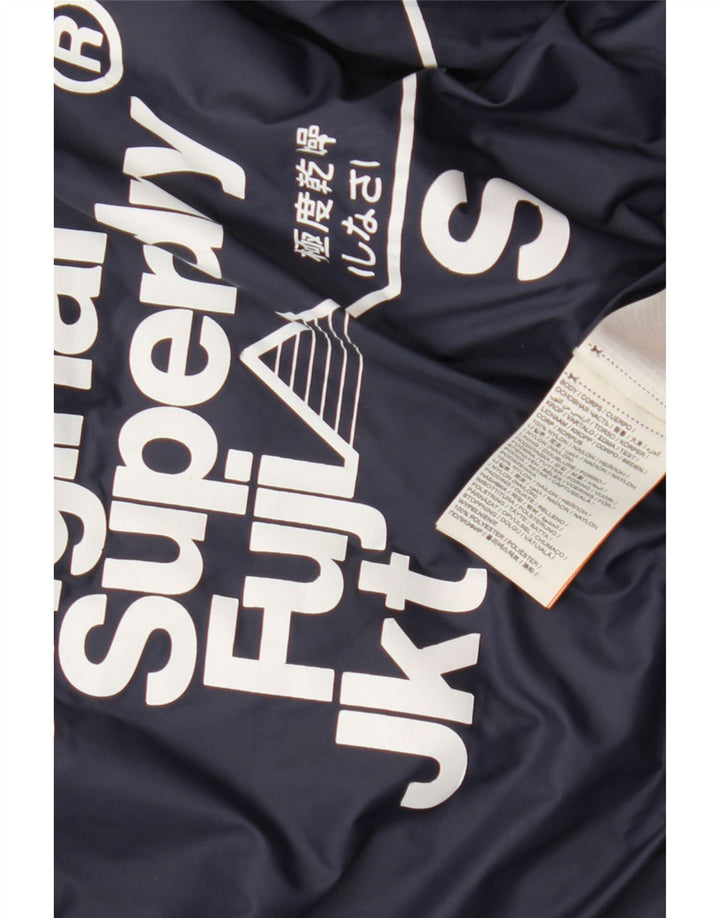 Jaqueta acolchoada feminina SUPERDRY UK 10 poliéster azul pequeno