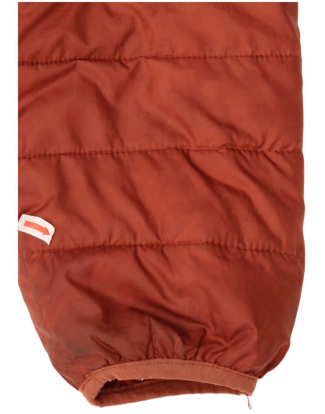 Jaqueta acolchoada masculina Quiksilver UK 38 poliéster marrom médio