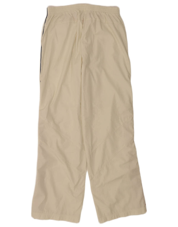 Calça Adidas Feminina Reta Impermeável UK 12 Médio W30 L32 Off White