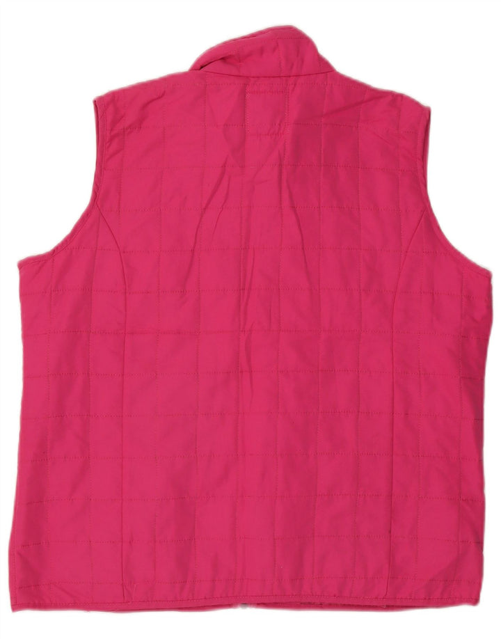 Colete acolchoado feminino PACO UK 18 XL poliéster rosa