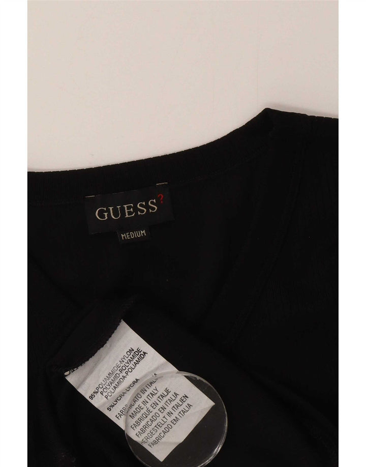 Guess Camiseta Masculina Top Médio Nylon Preto