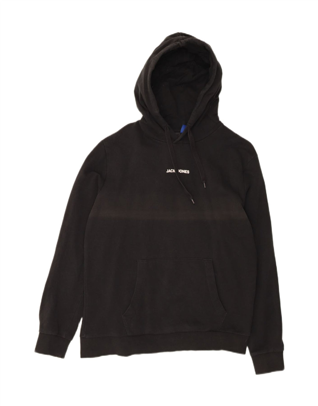 JACK & JONES Mens Hoodie Jumper XL Black Cotton Vintage Jack & Jones and Second-Hand Jack & Jones from Messina Hembry 