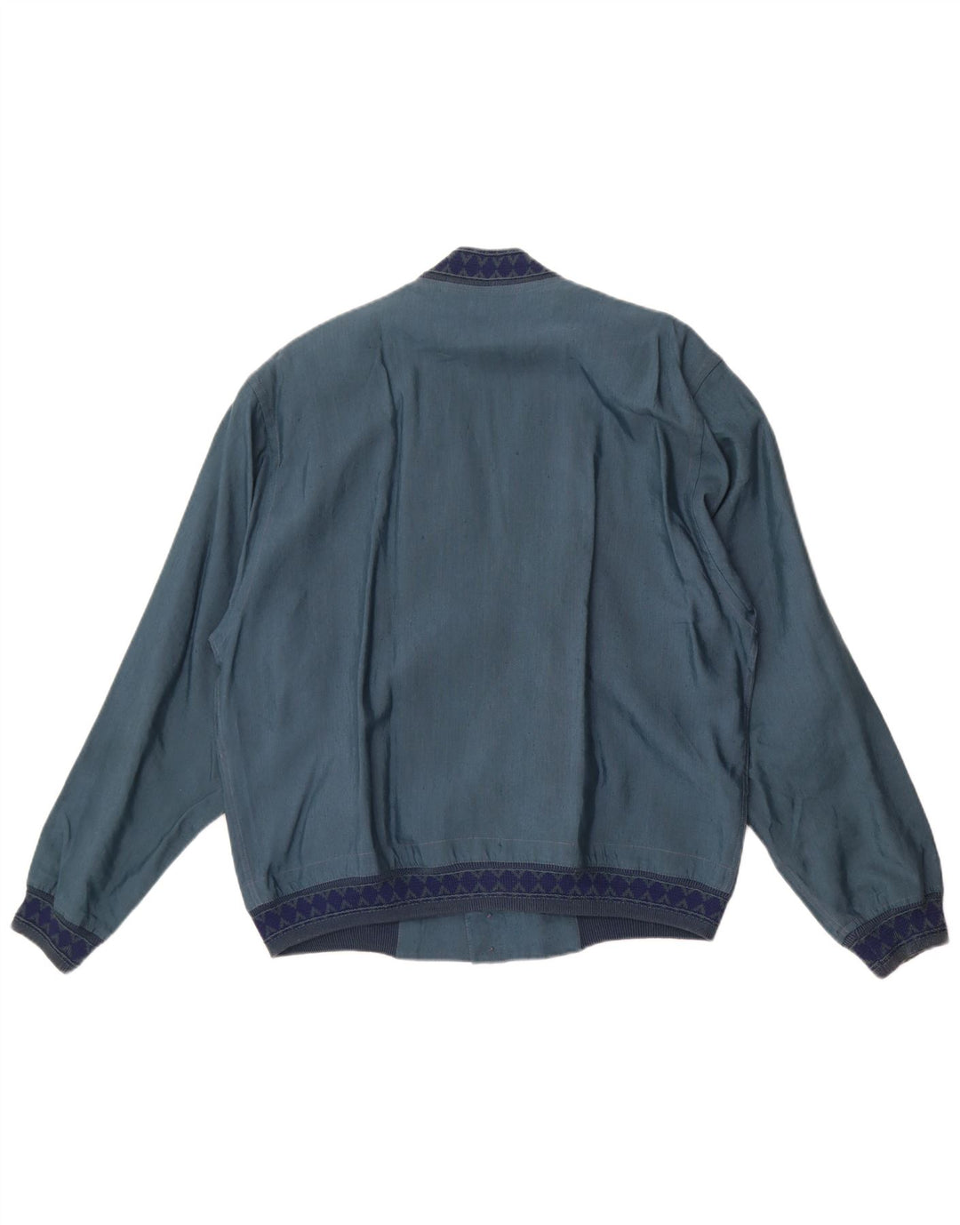 Jaqueta bomber masculina Bignami IT 48 linho azul médio