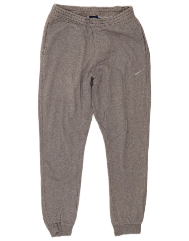 Calça de treino masculina Nike Joggers cinza médio algodão manchado