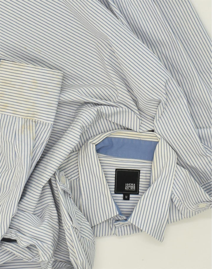 JACK & JONES Mens Shirt Medium Grey Pinstripe Cotton | Vintage Jack & Jones | Thrift | Second-Hand Jack & Jones | Used Clothing | Messina Hembry 
