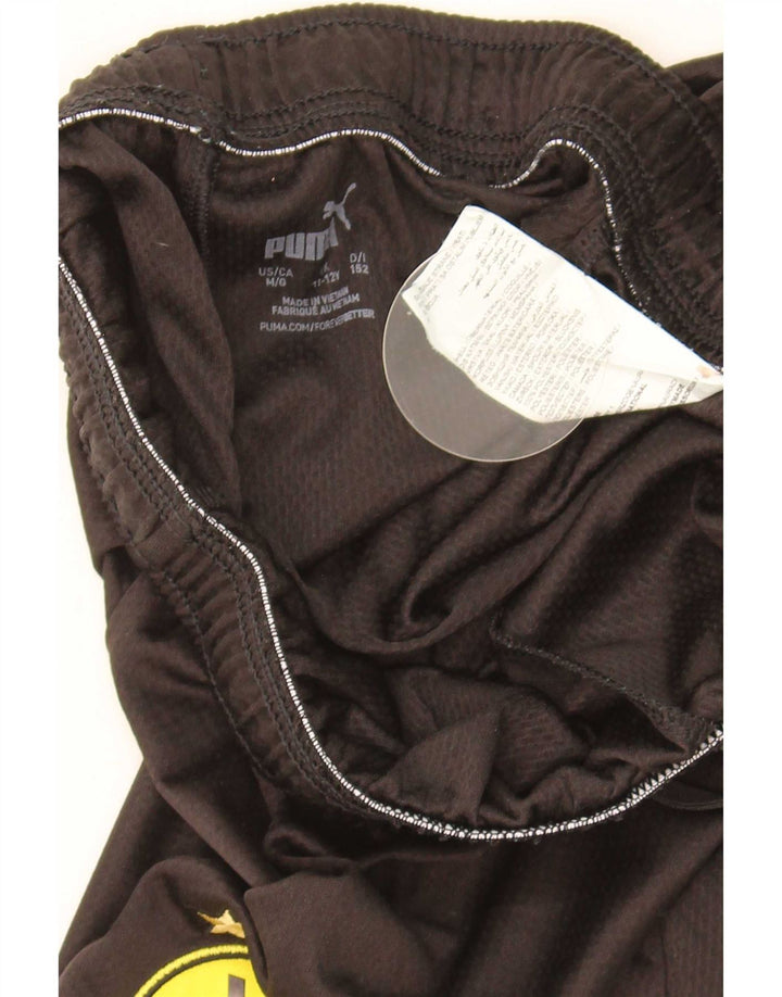 Shorts esportivos Puma Boys BVB Dortmund 11-12 anos preto poliéster