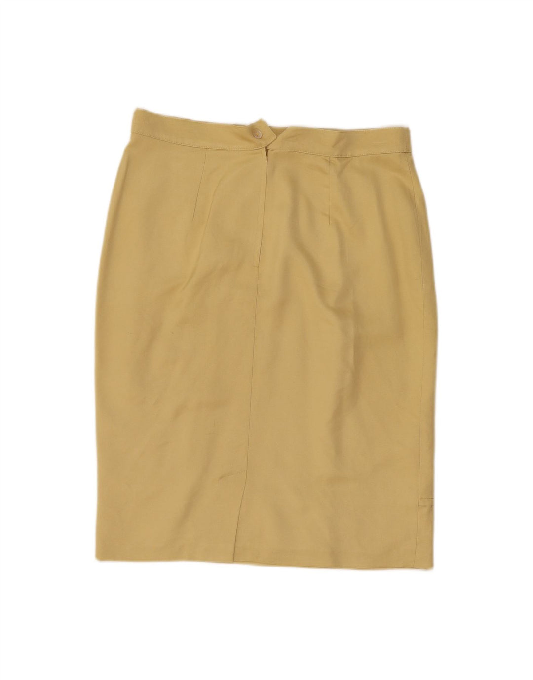 Saia lápis feminina MAX MARA W32 grande seda amarela