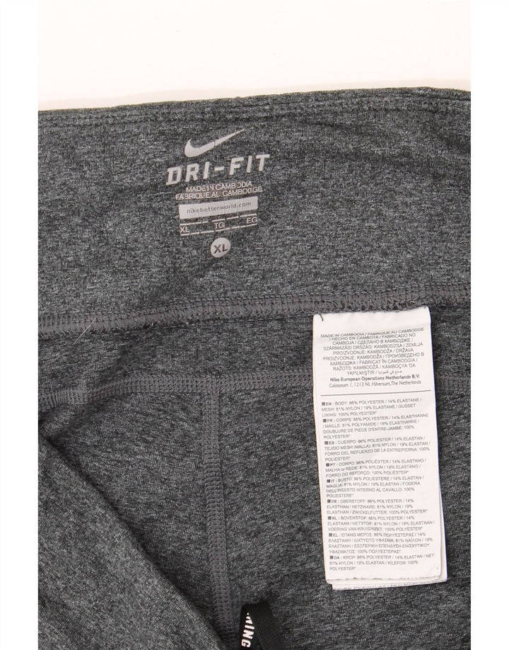 Leggings Nike Dri Fit Feminina UK 18 XL Cinza Poliéster