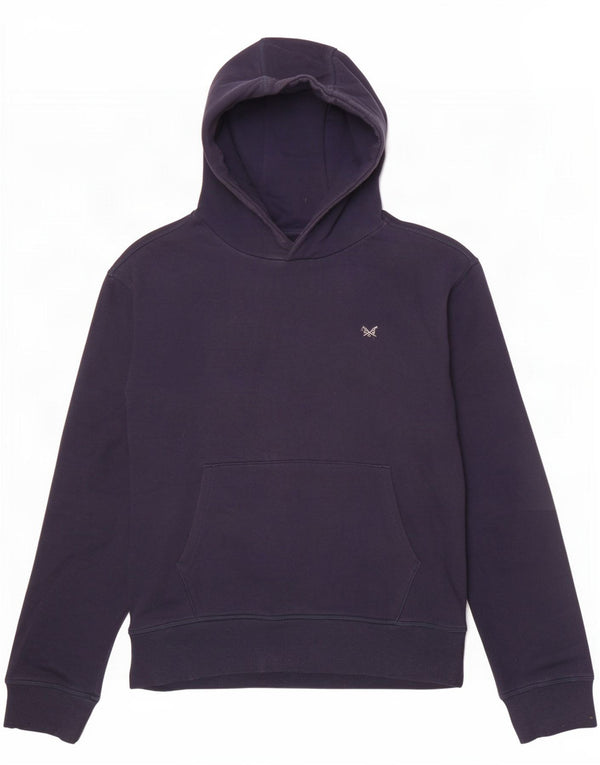 Crew Clothing Mens Hoodie Jumper Large Navy Blue Cotton