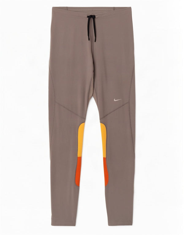 Leggings Nike Dri Fit Feminino UK 39/41 Cinza Médio Colourblock Poliéster