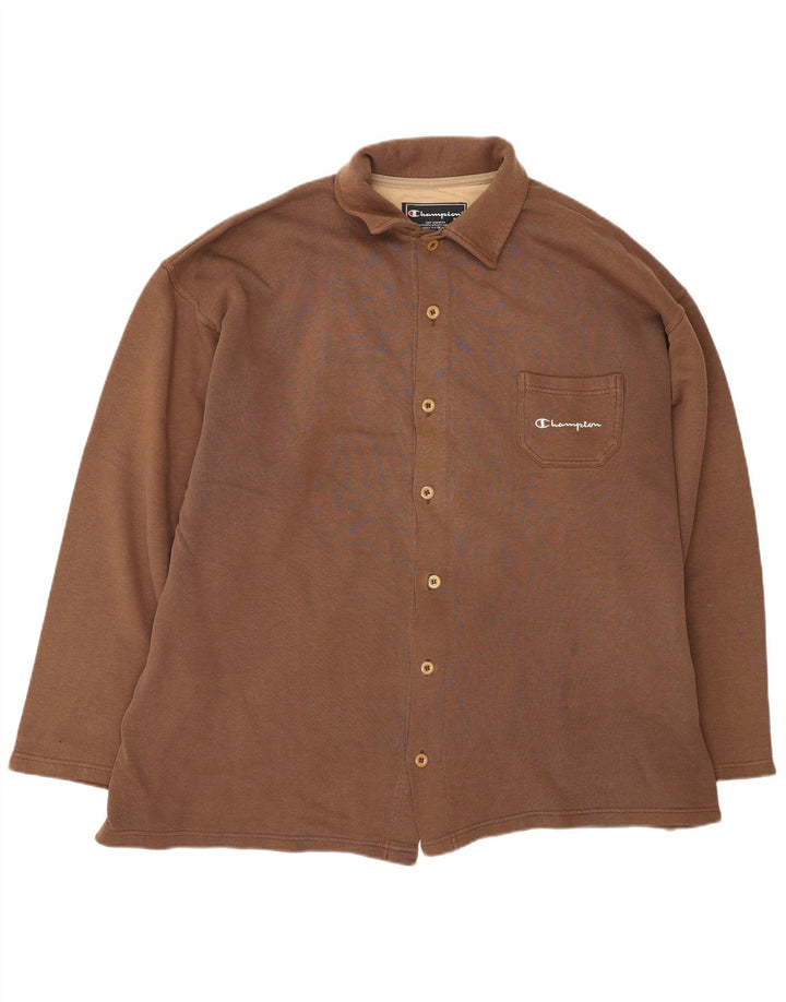 Camisa masculina oversized Champion 2XL algodão marrom