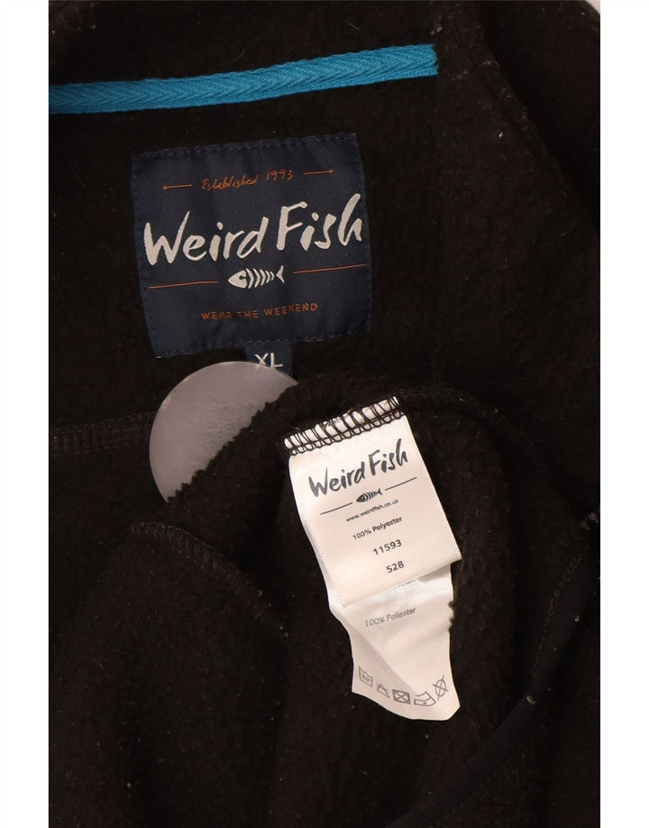 Jaqueta de lã masculina WEIRD FISH UK 42 XL poliéster preto