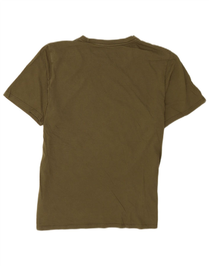 Camiseta Nike Masculina Athletic Cut Top Médio Algodão Cáqui