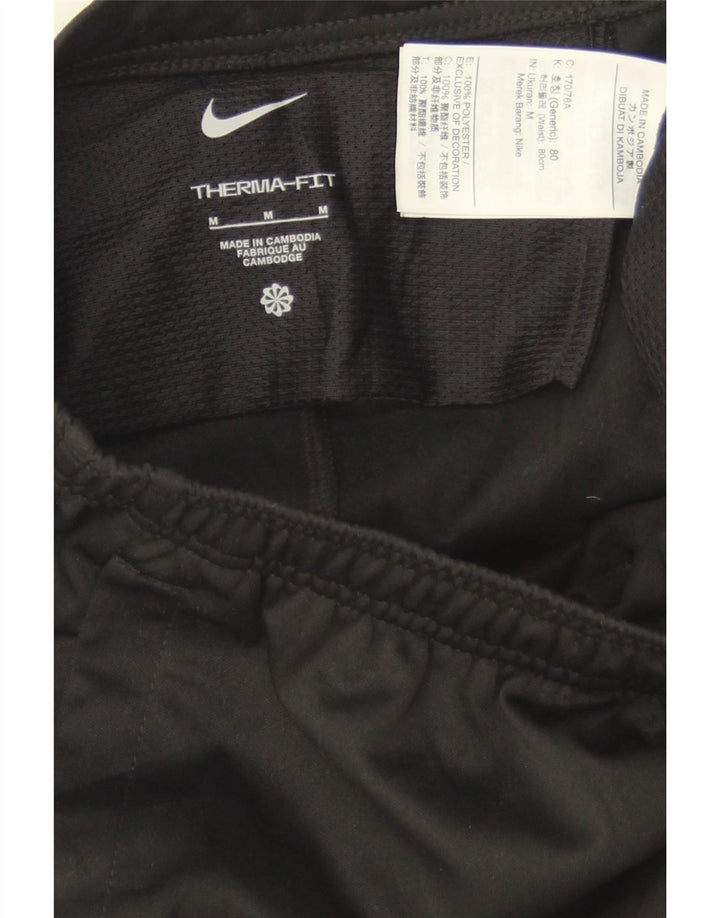 Calça de treino masculina NIKE Therma-Fit poliéster preto médio