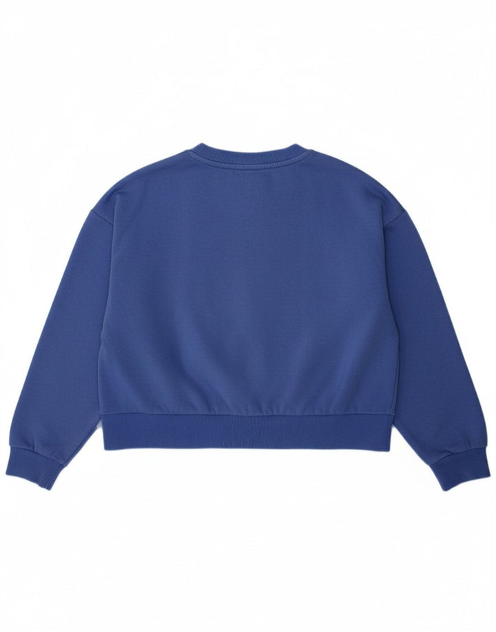 Suéter gráfico PUMA para meninas 9-10 anos algodão azul