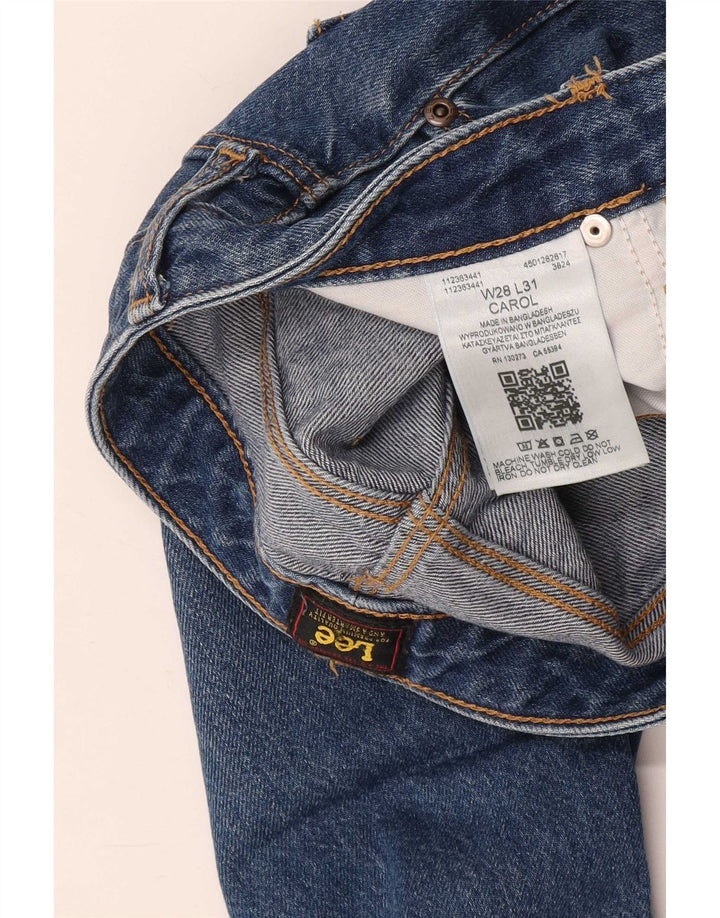 Lee Mens Carol Calça Jeans Cropped W28 L25 Azul Algodão