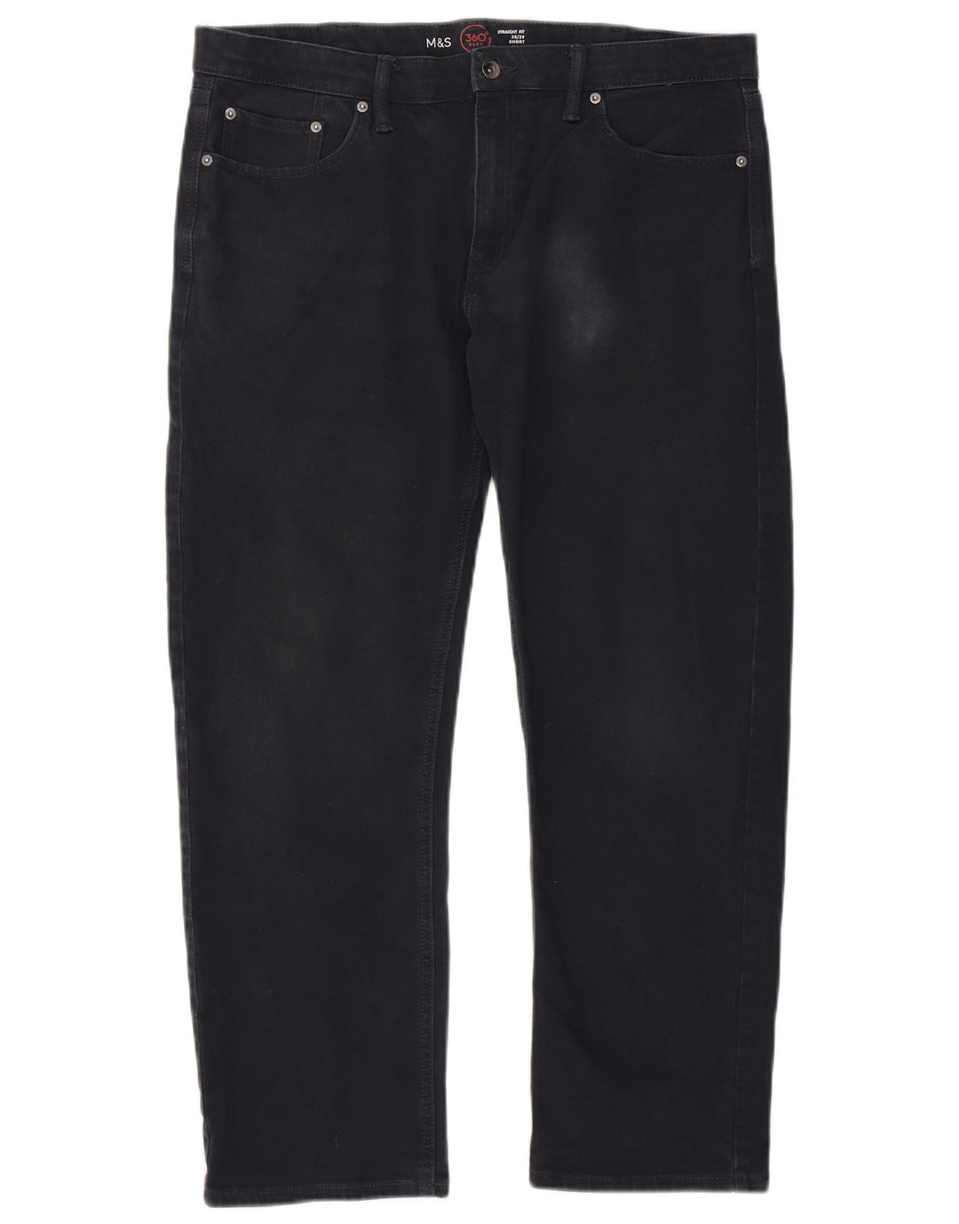 Jeans retos masculinos Marks & Spencer W36 L29 algodão azul marinho