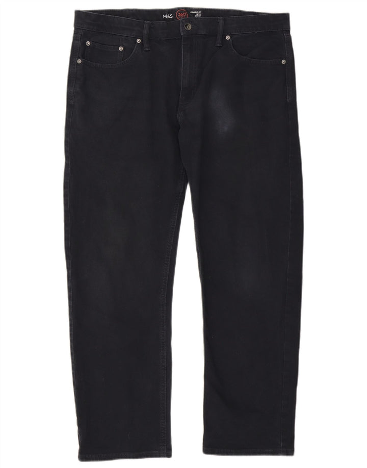 Jeans retos masculinos Marks & Spencer W36 L29 algodão azul marinho
