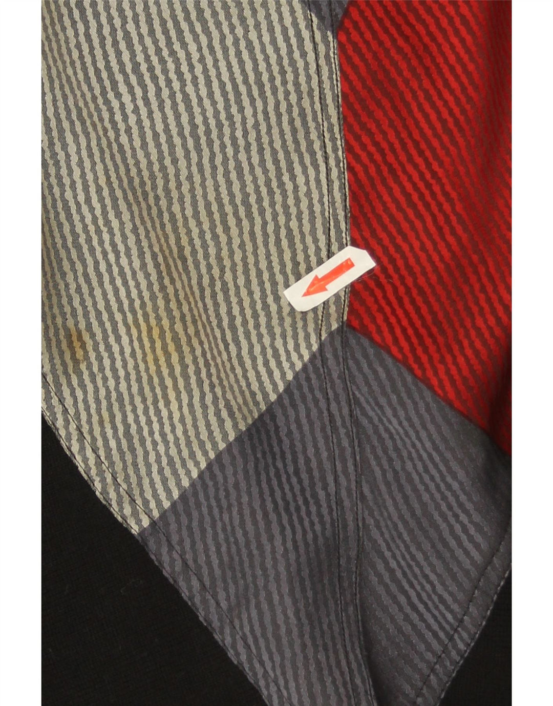 Suéter feminino vintage com gola canoa IT 42 bloco colorido preto médio