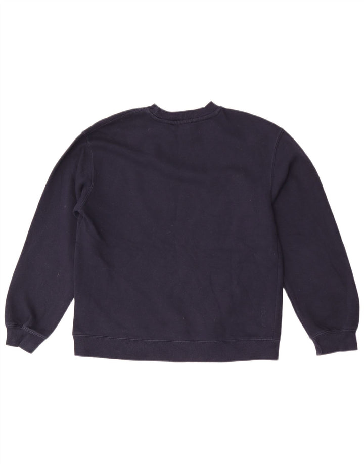 Zara moletom masculino jumper pequeno algodão azul marinho