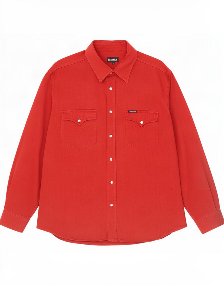 Camisa masculina Carrera XL algodão vermelho
