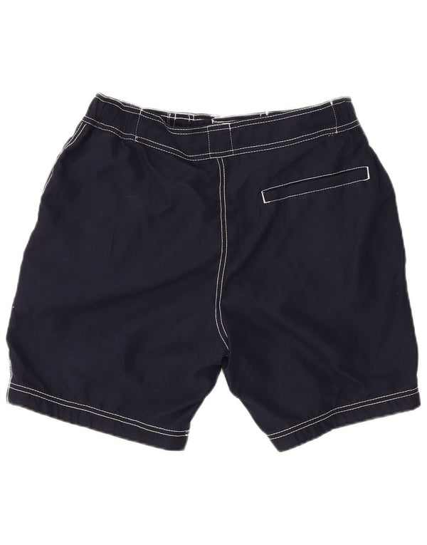 Shorts de natação masculino Superdry Graphic Regular grande poliéster azul marinho