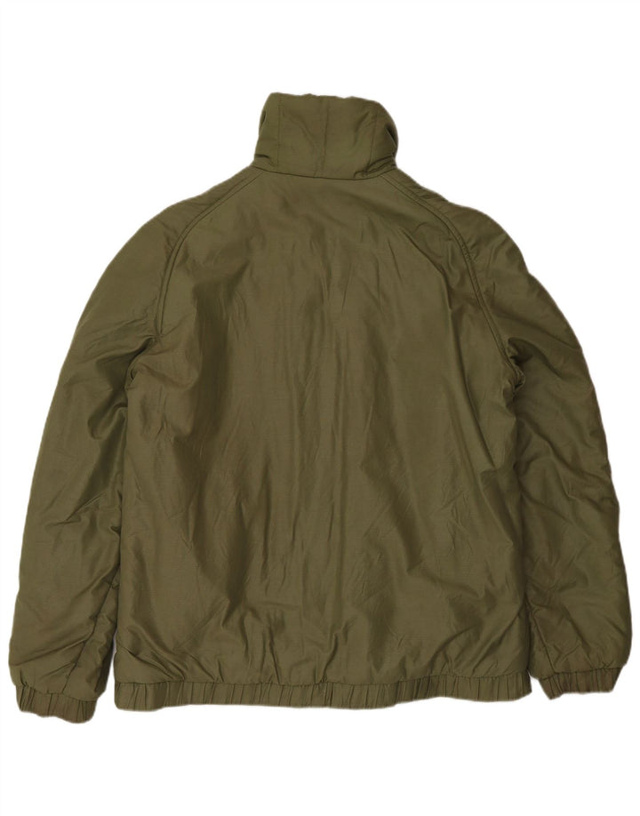 Jaqueta masculina reversível Silvy UK 38 algodão geométrico verde médio