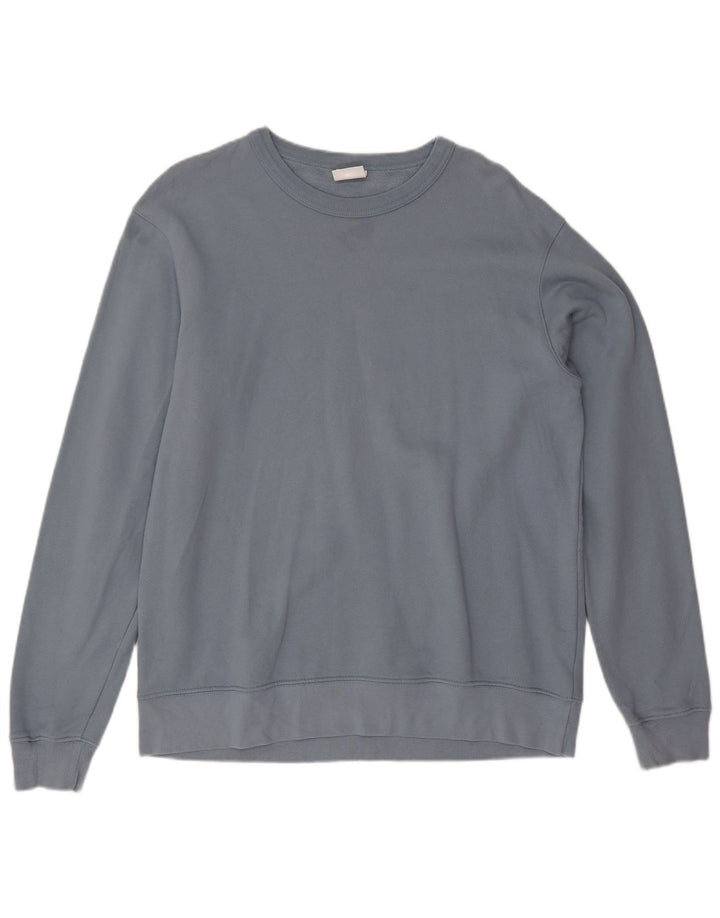 Zara moletom masculino jumper grande algodão azul