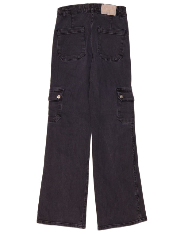 Zara Girls Cargo Jeans Soltos 13-14 Anos W24 L28 Cinza