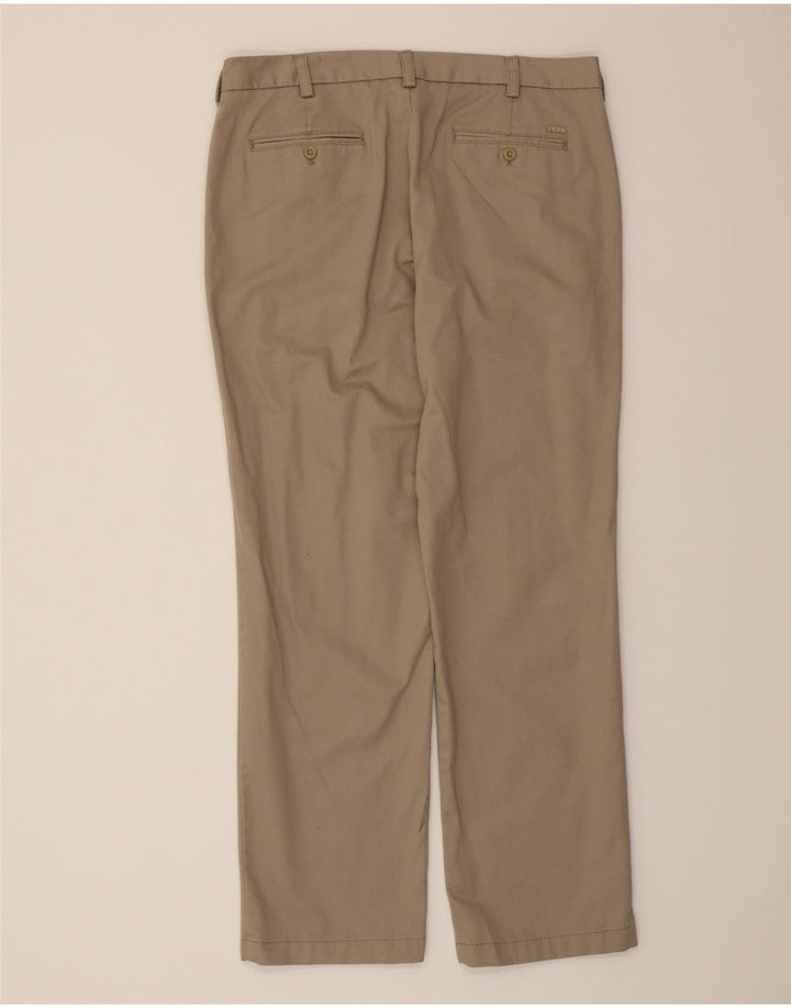 IZOD Mens Straight Chino Trousers W36 L32 Beige Cotton Vintage Izod and Second-Hand Izod from Messina Hembry 