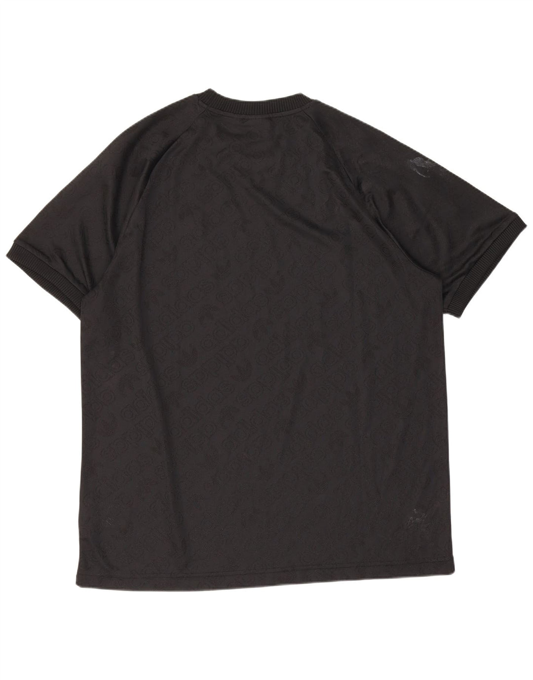 Adidas Mens Camiseta Top Médio Poliéster Preto