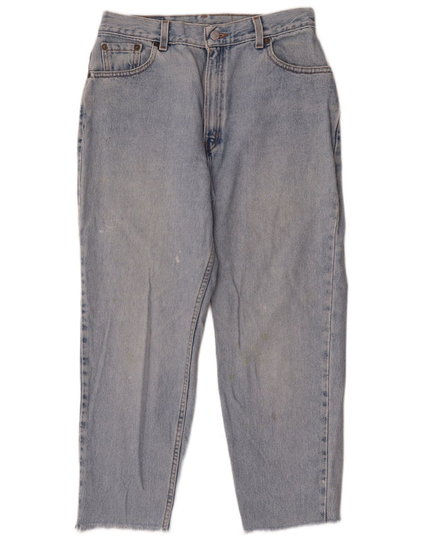 Levi's Womens Crop Tapered Jeans W28 L25 Blue