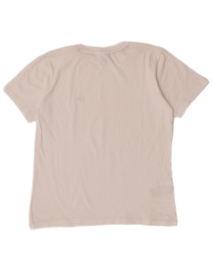 Camiseta Lacoste Menino 11-12 Anos Algodão Branco