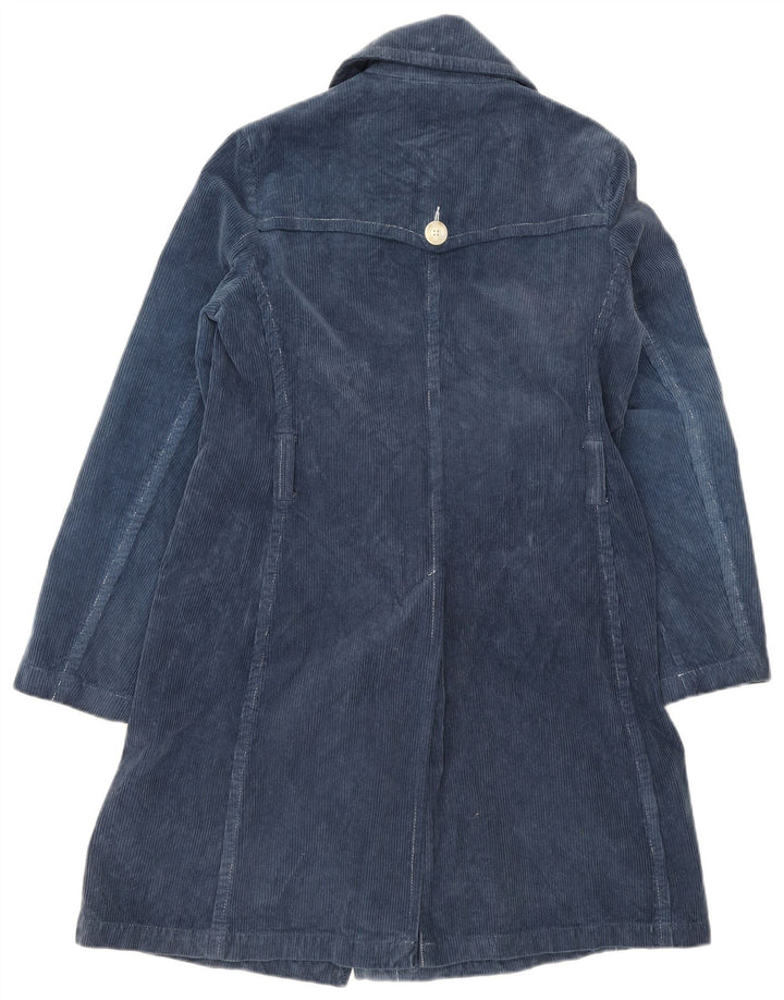 Casaco feminino de veludo Benetton IT 44 algodão azul marinho médio