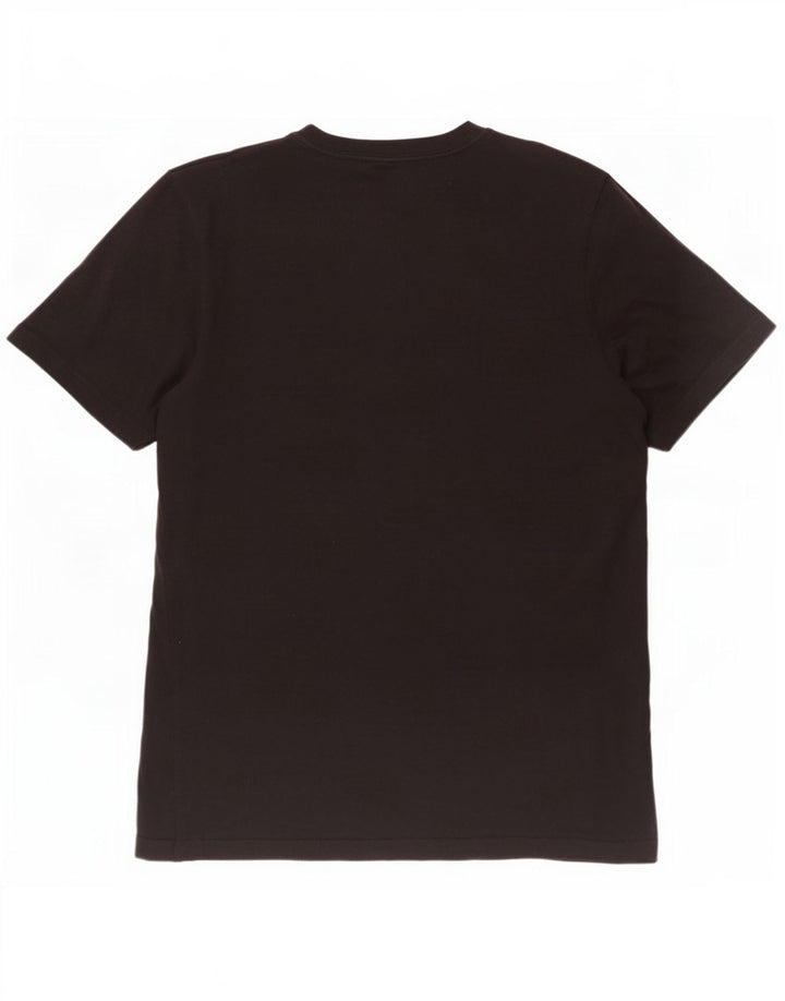Adidas Mens Three Stripes Graphic Camiseta Top Médio Algodão Preto